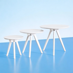 Ystad White Nest of Tables