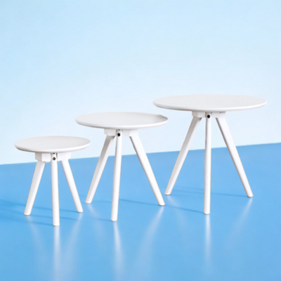 Ystad White Nest of Tables