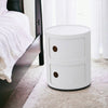 Drum Cabinet with 2 Doors | White