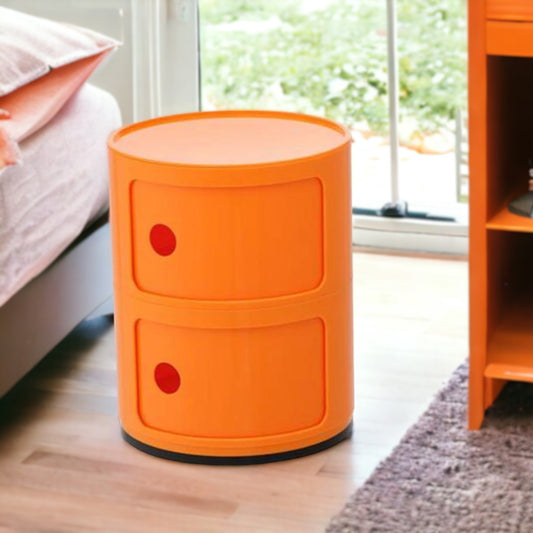 DRUM Cabinet with 2 Doors | Orange