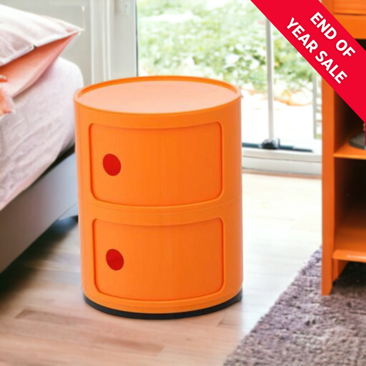 DRUM Cabinet with 2 Doors | Orange