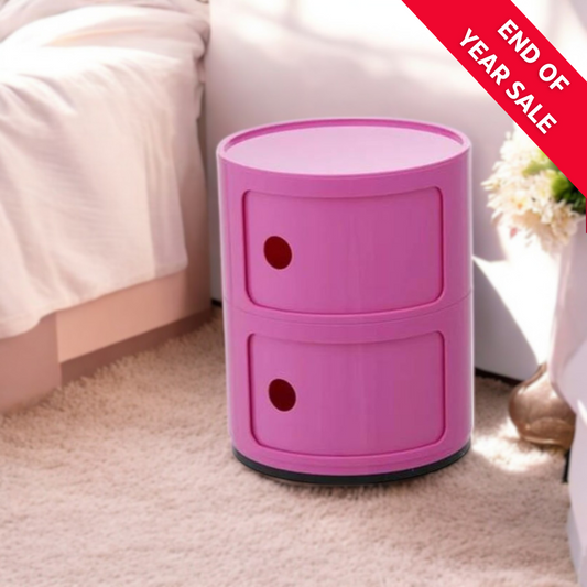 DRUM Cabinet with 2 Doors | Pink