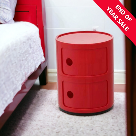 DRUM Cabinet with 2 Doors | Red