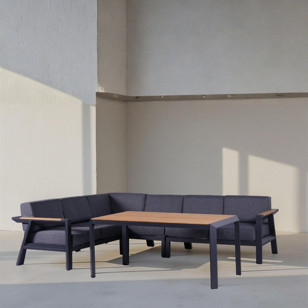 HAMNES Corner Sofa Set | Outdoor FREE PATIO UMBRELLA