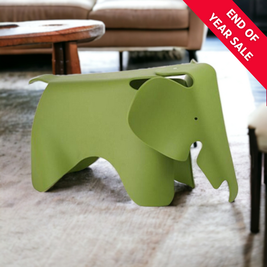 ELEPHANT Decorative Plastic Stool | Green