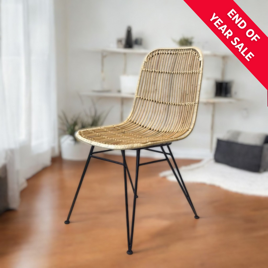 ESPRESSO Rattan Dining Chair | Natural