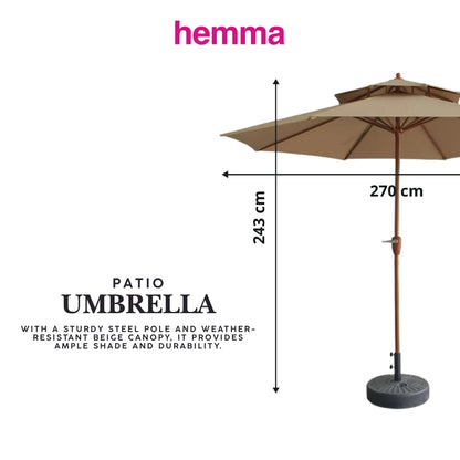 HAMNES Corner Sofa Set | Outdoor FREE PATIO UMBRELLA