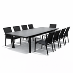 MALMÖ+ODENSE Outdoor Dining Set | 1 Dining Table + 6 Armchairs