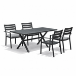Narvik+Tromsø Outdoor Dining Set | 1 Dining Table with 4 Chairs
