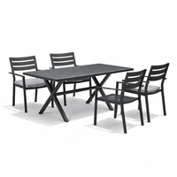 Narvik+Tromsø Outdoor Dining Set | 1 Dining Table with 4 Chairs