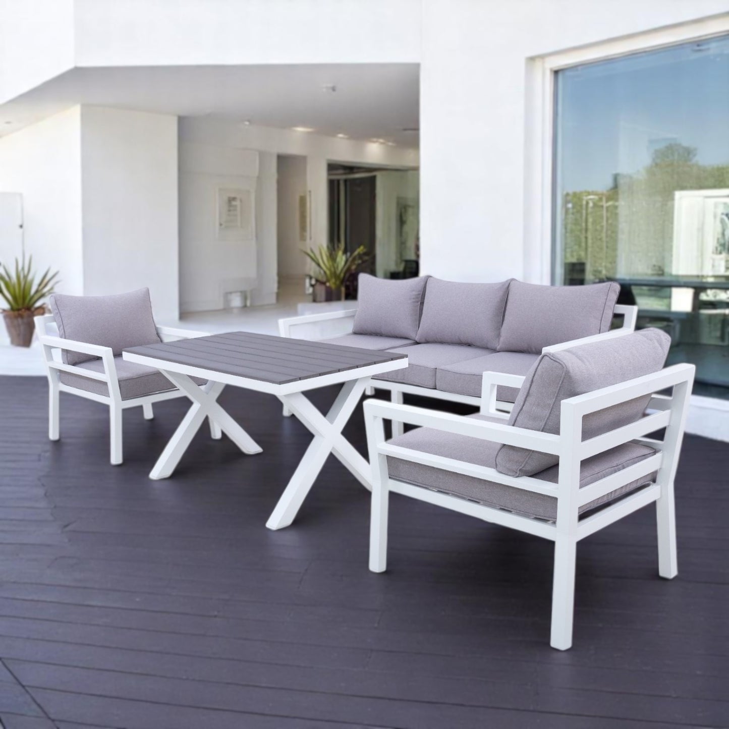 BERGEN Aluminium Outdoor Sofa Set