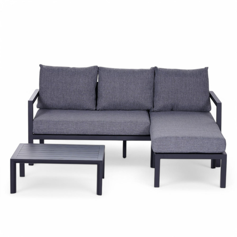 Hamar Outdoor Sofa Set in Gray – Modern and Stylish Patio Furniture for Garden or Terrace