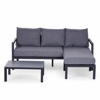 Hamar Outdoor Sofa Set in Gray – Modern and Stylish Patio Furniture for Garden or Terrace