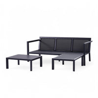 Hamar Outdoor Sofa Set in Gray – Modern and Stylish Patio Furniture for Garden or Terrace