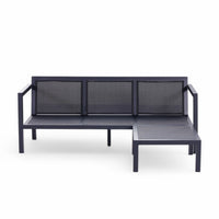 Hamar Outdoor Sofa Set in Gray – Modern and Stylish Patio Furniture for Garden or Terrace