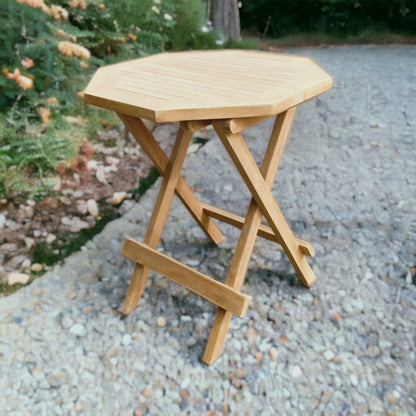 MICHELLE + PICNIC TABLE Outdoor Set (Teak Wood) | 2 Chairs with 1 Side Table (Octagonal)