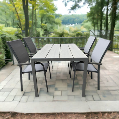 MOOREA + PISA Outdoor Dining Set | Dining Table with 4 Armchairs