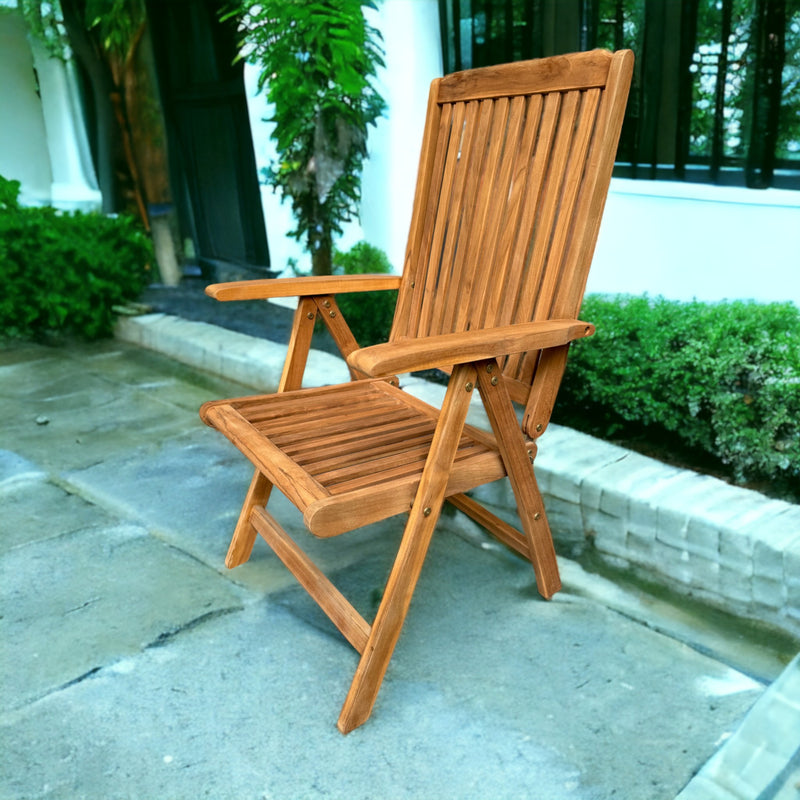 Michelle Reclining Chair | Teak Wood