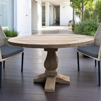 RHODE ISLAND Round Dining Table | Teak Wood