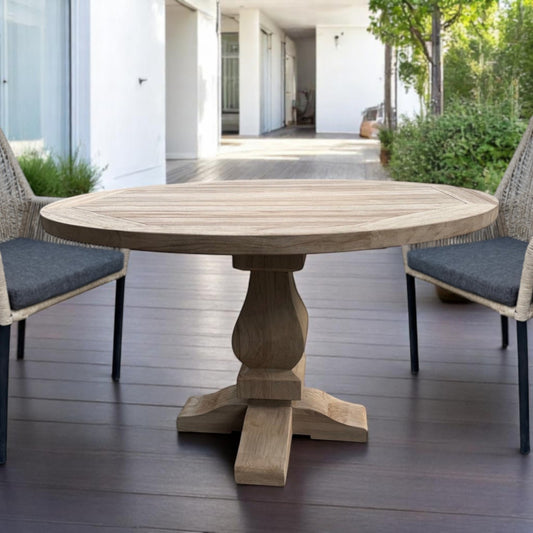 RHODE ISLAND Round Dining Table | Teak Wood