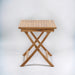 JAVA + SKANÖR Outdoor Dining Set | 1 Teak Wood Dining Table (120x80) with 4 Armchairs