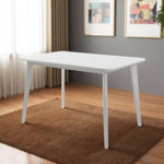  Linköping White Dining Table with a sleek modern design, featuring a clean white finish and sturdy construction, ideal for contemporary dining spaces.