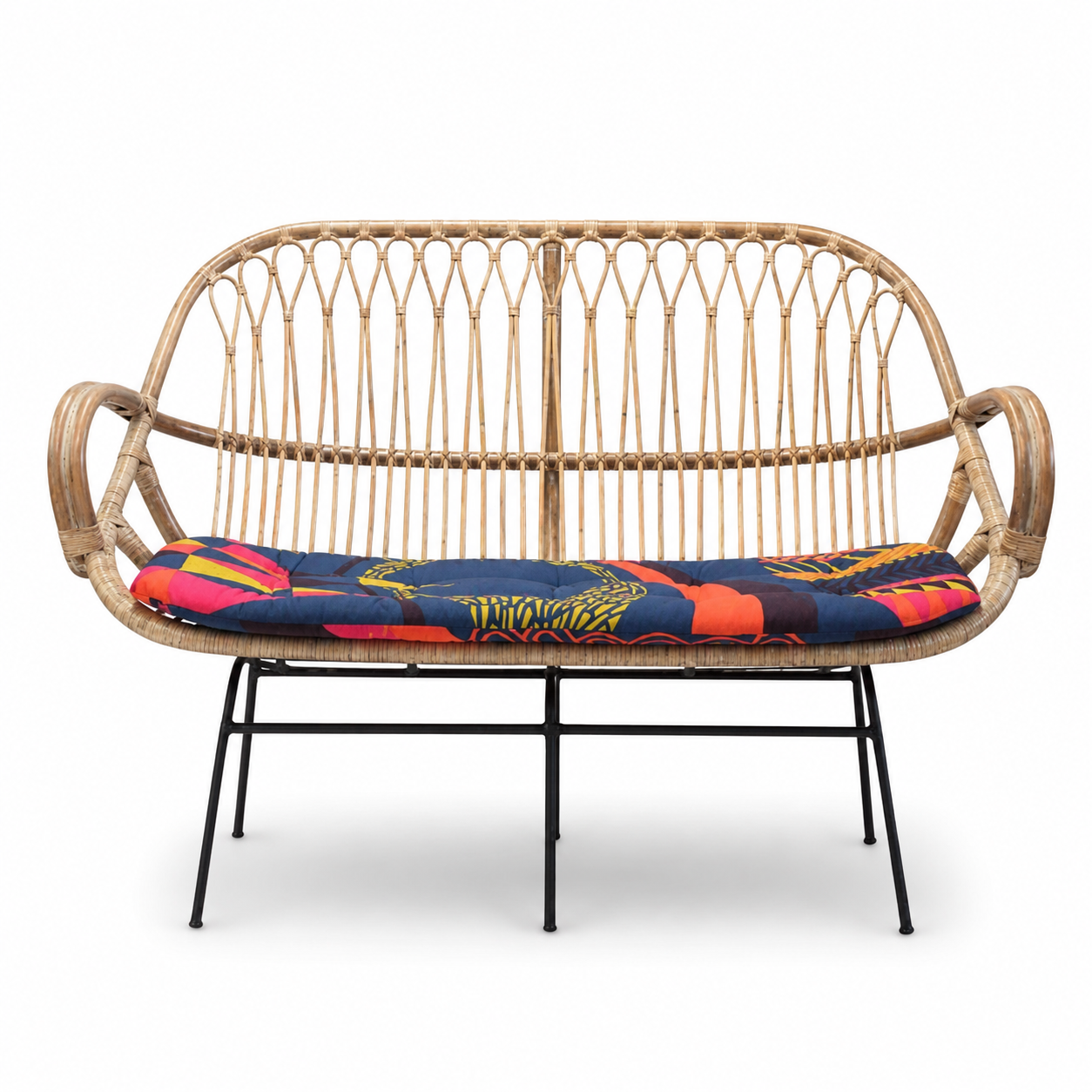 Lora Rattan 2-Seater Sofa