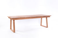 TRETES + DENPASAR Outdoor Dining Set | Teak Wood Dining Table with 6 Armchairs