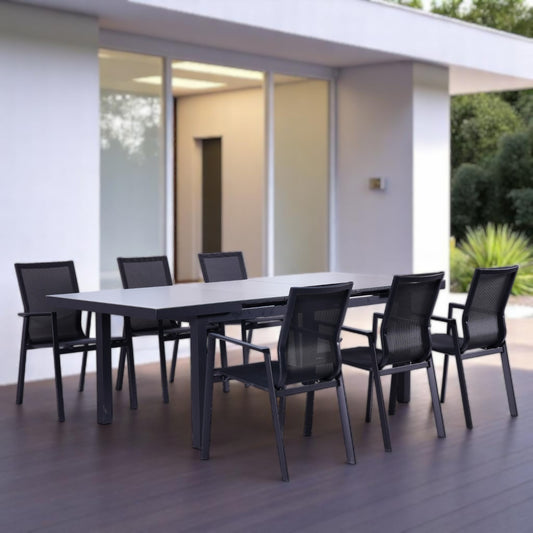 MALMÖ + ODENSE Outdoor Dining Set – Stylish and Modern Patio Furniture for Outdoor Dining Spaces