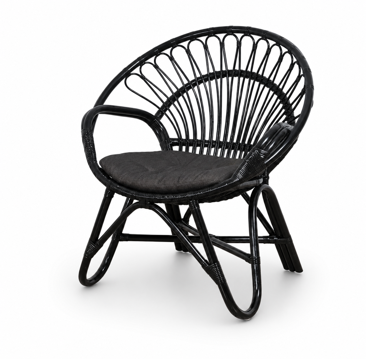 Round Rattan Lounge Chair