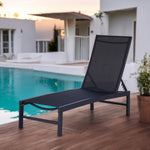 Skagen Sunlounger featuring a sleek and modern outdoor furniture design with a comfortable grey cushion, perfect for patio, poolside, or garden relaxation.