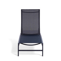Skagen Sunlounger featuring a sleek and modern outdoor furniture design with a comfortable grey cushion, perfect for patio, poolside, or garden relaxation.