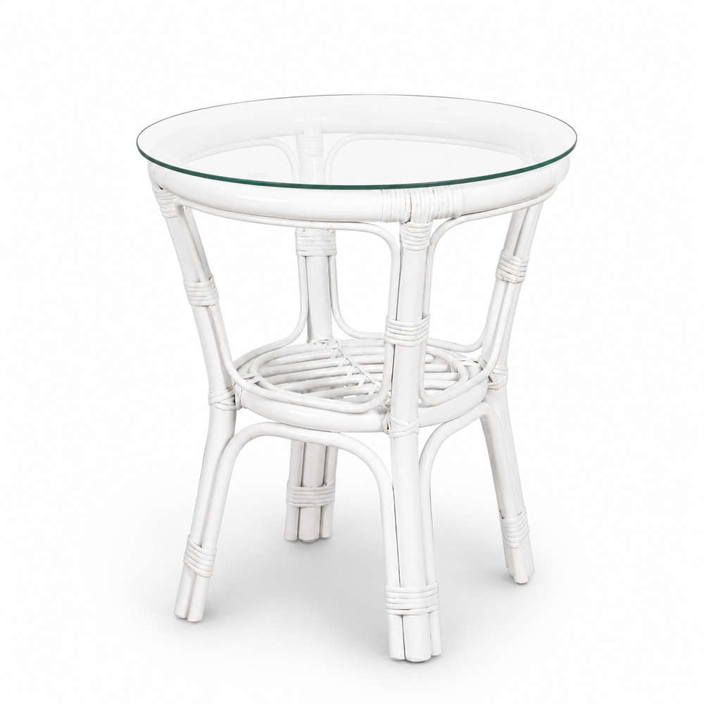 Somerset side table–white