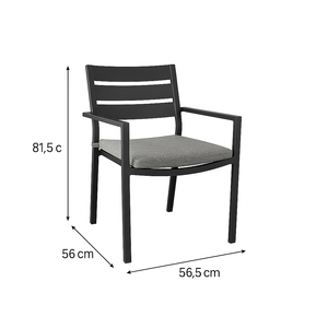 Tromsø Dining Chair featuring a sleek and modern outdoor furniture design, crafted from durable materials with a comfortable cushion, perfect for patio or garden settings.
