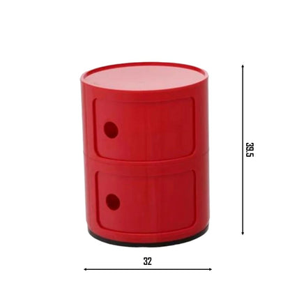 DRUM Cabinet with 2 Doors | Red