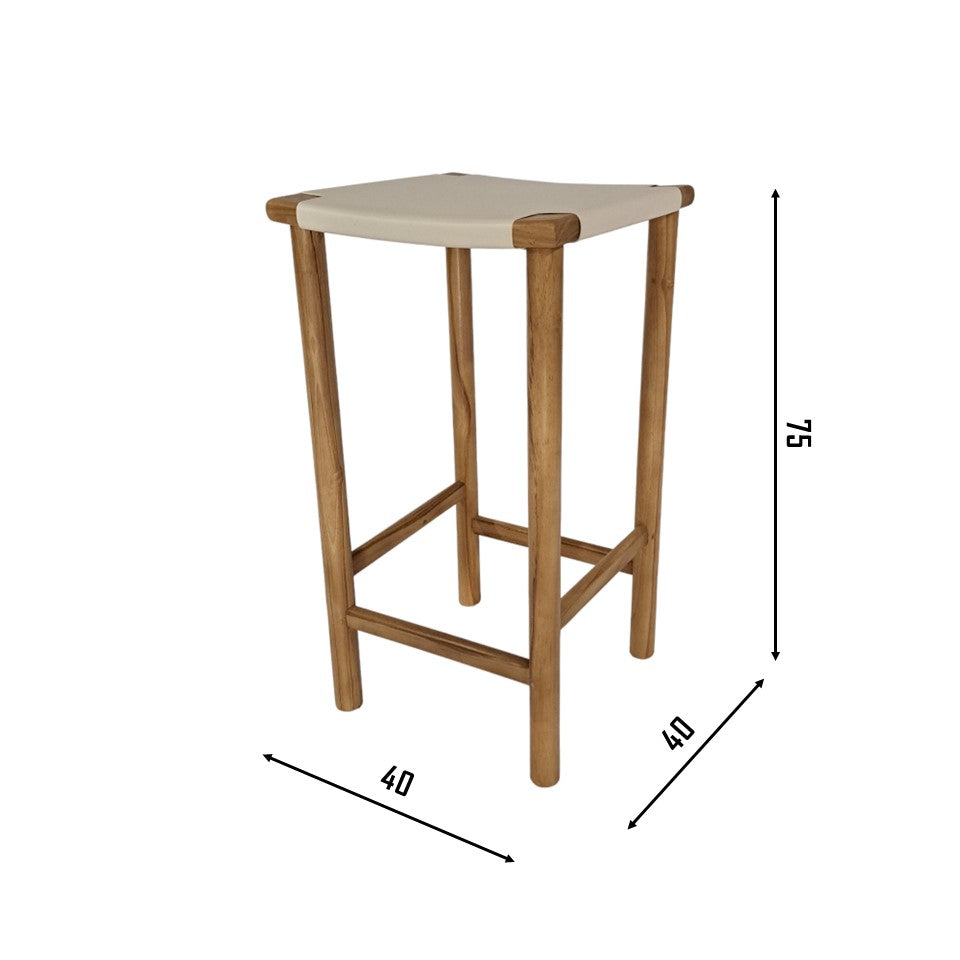 MERAPI Bar Stool | Beige - Pre Order