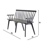 LINKOPING Scandinavian Wooden Bench | White