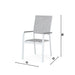 Pisa Outdoor Stackable Chair - White/Grey