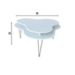 CLOUD White Modern Organic Shaped Coffee Table
