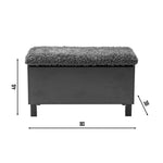 BOX Storage Chest with Bench Seat | Black