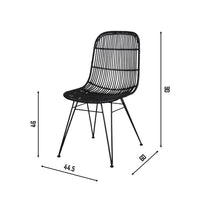 Espresso Rattan Dining Chair