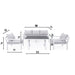 BERGEN Aluminium Outdoor Sofa Set | PRE ORDER + Free Patio Umbrella