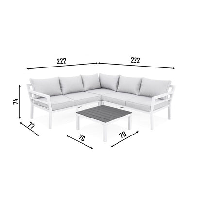 TRONDHEIM Aluminum Outdoor Sofa Set