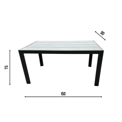 MOOREA + PISA Outdoor Dining Set | Dining Table with 4 Armchairs