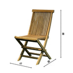 JAVA Outdoor Set (Teak Wood) | 2 Chairs with 1 Round Table 70