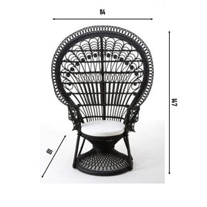 Grand Peacock Rattan Chair