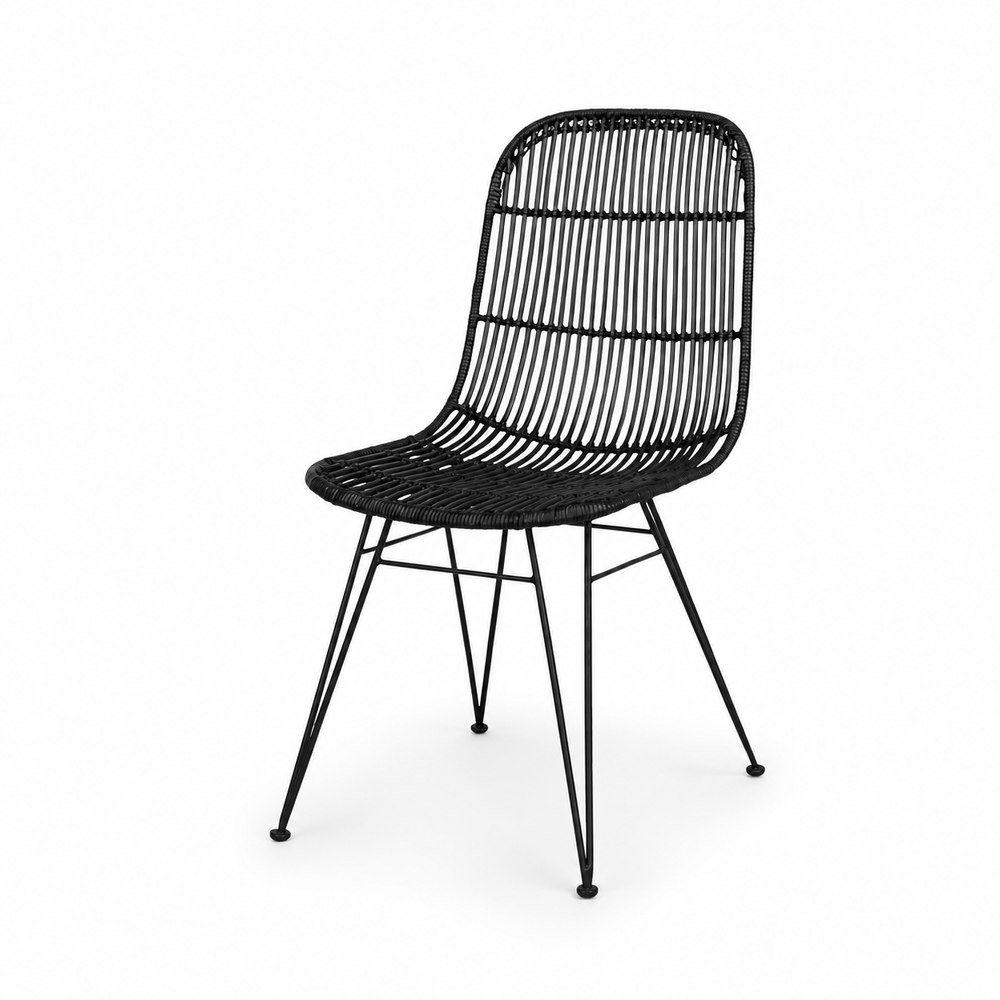Espresso Rattan Dining Chair