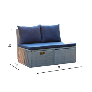 City Sofa Wicker