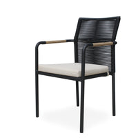 NUSA DUA + SKANÖR Outdoor Dining Set | Teak Wood Dining Round Table with 4 Armchairs