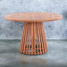 NUSA DUA + JAVA Outdoor Dining Set | 1 Round Dining Table with 4 Chairs (Teak Wood)